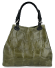 Kožené kabelka shopper bag Vittoria Gotti khaki V692754